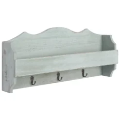 VidaXL Wandkapstok 50x10x23 Cm Hout Groen