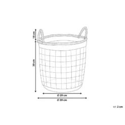 Beliani Mand ALBACORE - Beige Zeewier -Curverest Winkel 1000057114 0102