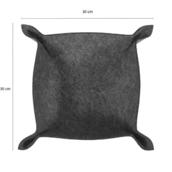 QUVIO Opbergbak Opvouwbaar Vilt Groot - Antraciet 6 QUVIO Opbergbak Opvouwbaar Vilt Groot - Antraciet -Curverest Winkel 1000071786 0102