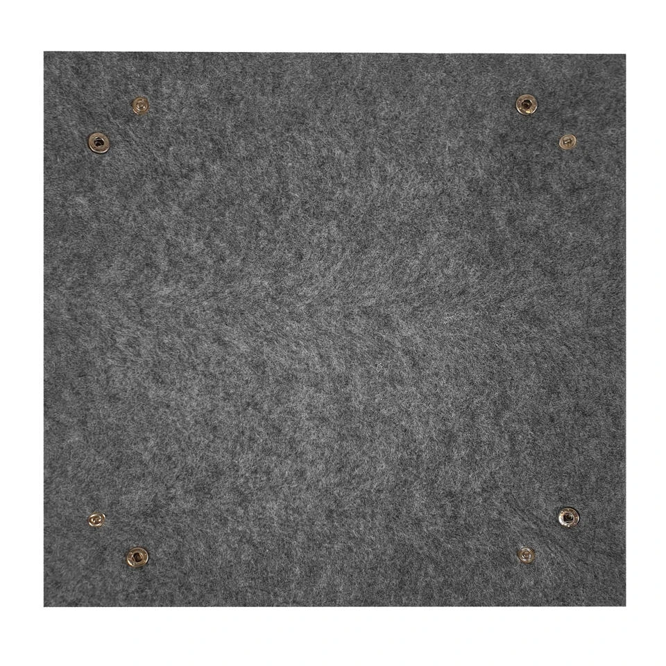 QUVIO Opbergbak Opvouwbaar Vilt Groot - Antraciet 4 QUVIO Opbergbak Opvouwbaar Vilt Groot - Antraciet - Afbeelding 4