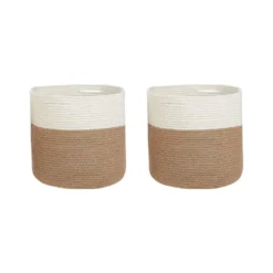 Beliani Mand ARDESEN - Beige Katoen