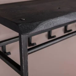 Yucon Kapstok - Hout - Zwart -Curverest Winkel 1000080540 0103