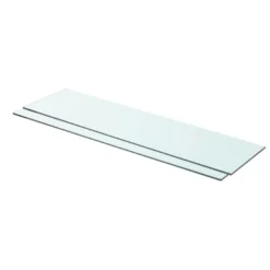 VidaXL Schappen 2 St 80x20 Cm Glas Transparant
